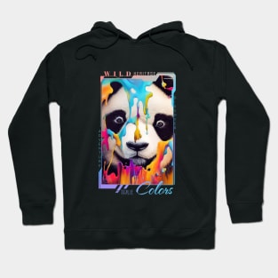 Panda Bear Animal Discovery Adventure Nature Planet Earth Paint Hoodie